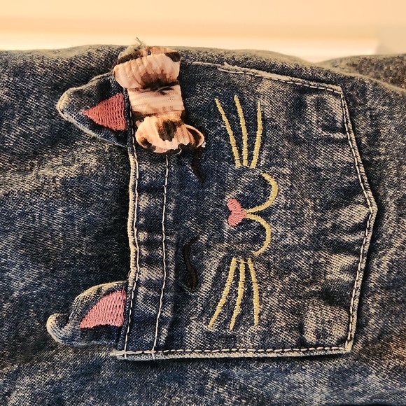 2 PC Jumper Set. Kitty Cat Denim & Animal Print Set. NWT Mix n Match Style! - Picture 5 of 16